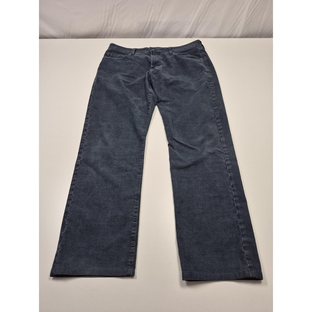 AG Adriano Goldschmied The Everett Jeans Mens 36x34 Blue Slim Straight Corduroy